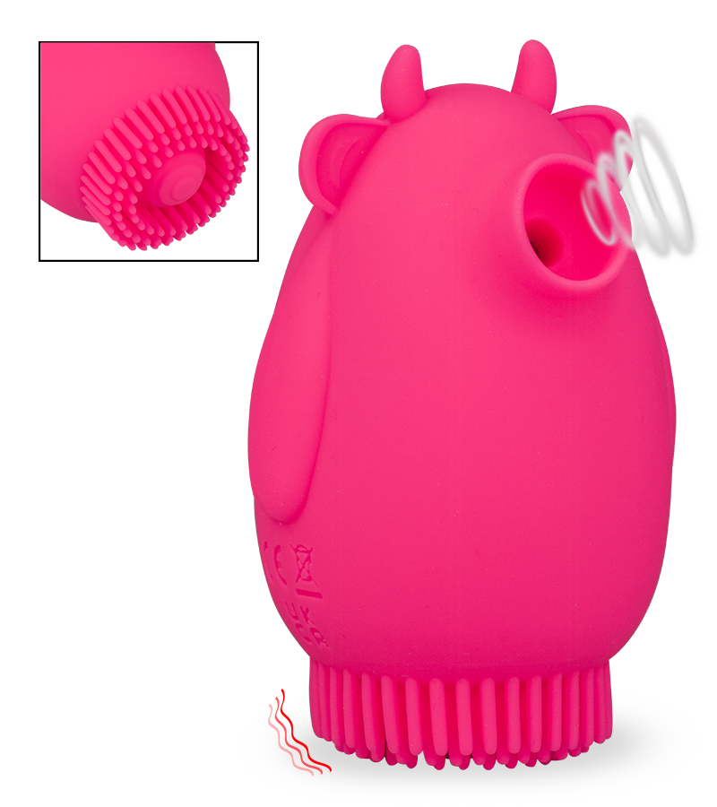 Stimulateur 2-en-1 sans contact et vibrant Crazy Cow