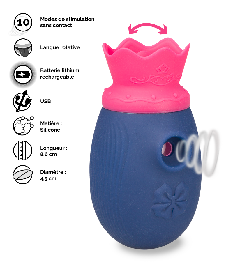 Stimulateur clitoridien 2-en-1 Princess