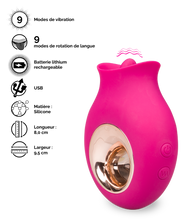 Charger l'image dans la galerie, Stimulateur clitoris langue vibrante Cléopatra