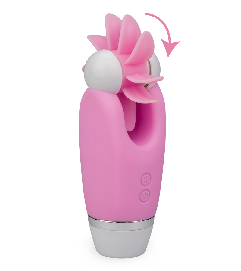 Stimulateur clitoris langues rotatives