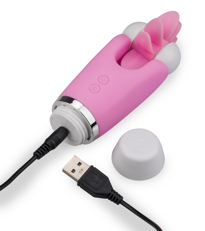 Stimulateur clitoris langues rotatives