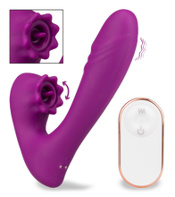 Charger l'image dans la galerie, Stimulateur clitoris pulsatif et vibro télécommandé Lila