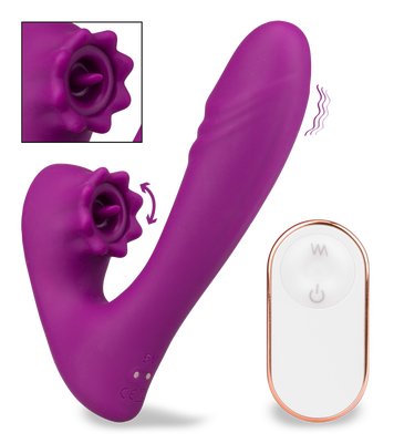 Stimulateur clitoris pulsatif et vibro télécommandé Lila