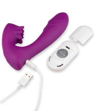 Charger l'image dans la galerie, Stimulateur clitoris pulsatif et vibro télécommandé Lila