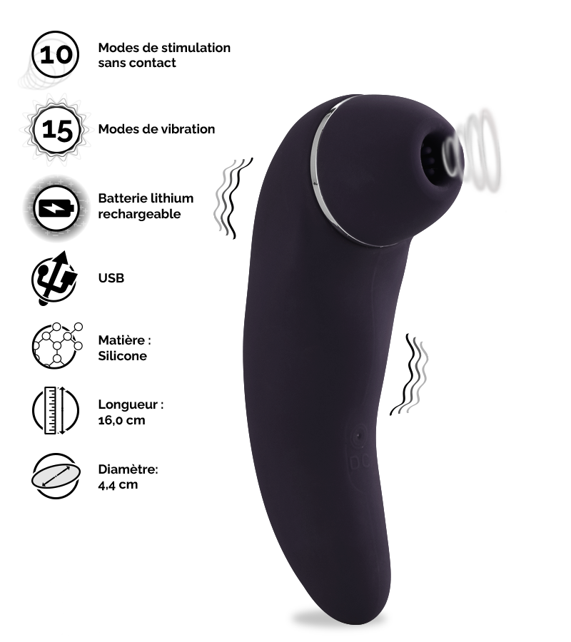 Stimulateur clitoris sans contact Vibee-Girl