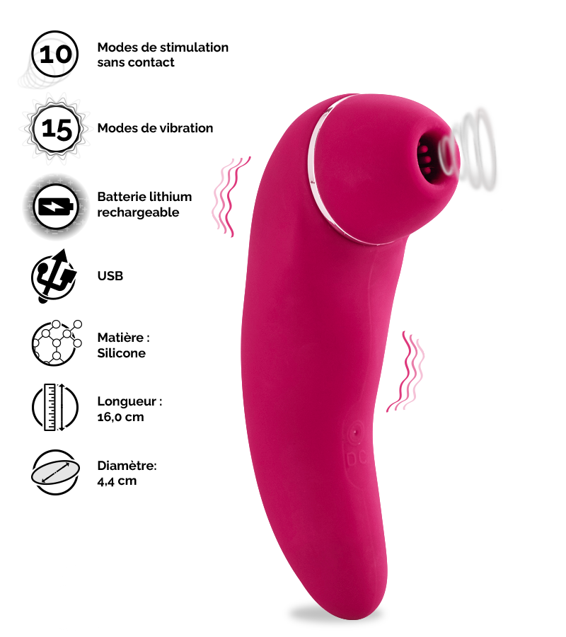 Stimulateur clitoris sans contact Vibee-Girl