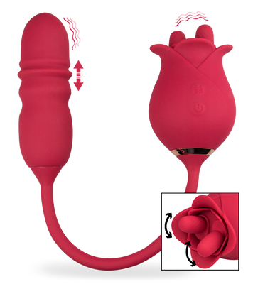 Stimulateur de clitoris avec vibromasseur va-et-vient Bora-Bora