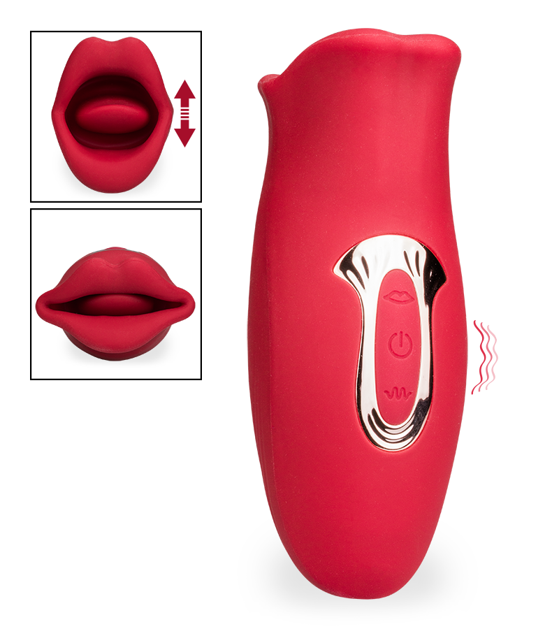 Stimulateur de clitoris bouche et langue vibrante Sweet Kiss