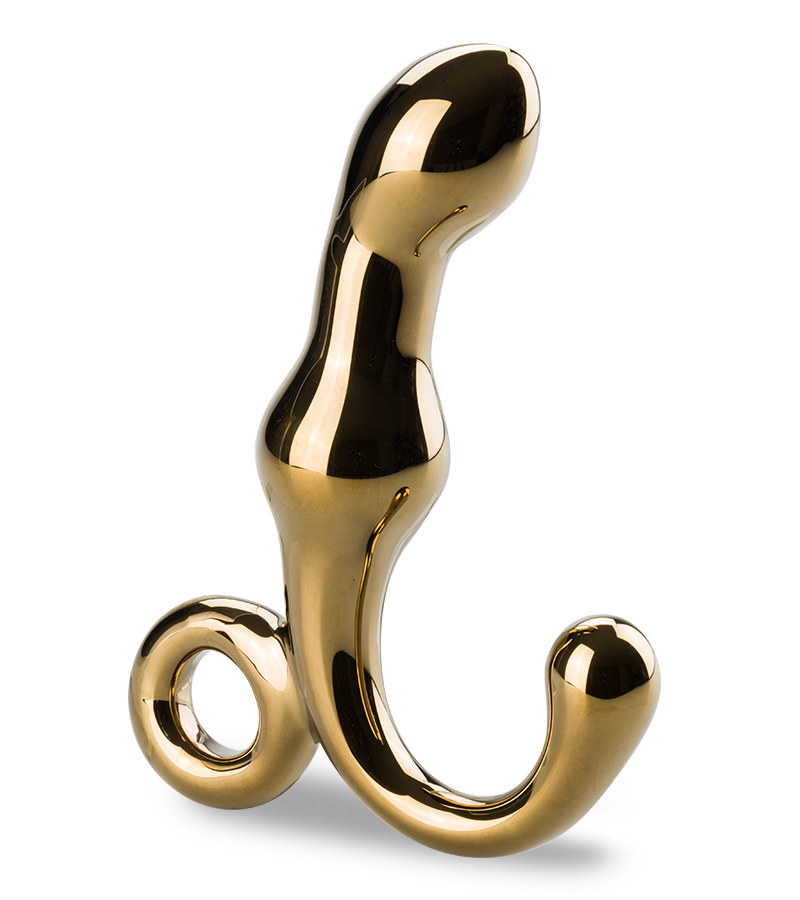 Stimulateur de prostate en verre Gold Master