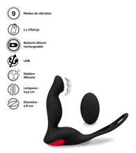 Charger l'image dans la galerie, Stimulateur de prostate et double cockring Delight