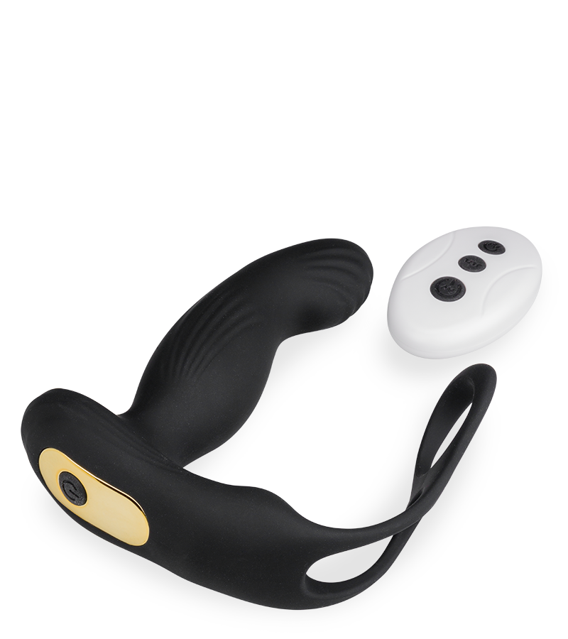 Stimulateur de prostate toutes options avec cockrings Hubert