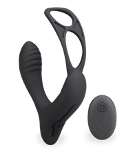 Charger l'image dans la galerie, Stimulateur de prostate vibrant avec double cockring Pro P