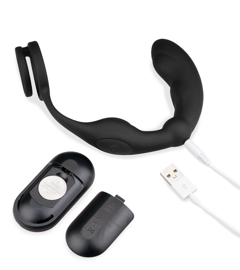 Stimulateur de prostate vibrant et cockring Hedonism