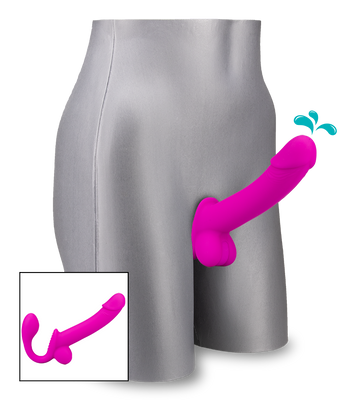 Strap-on éjaculateur en silicone Nightlong