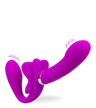 Charger l'image dans la galerie, Strapon 12 modes de vibration Butterfly