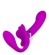 Charger l'image dans la galerie, Strapon 12 modes de vibration Butterfly