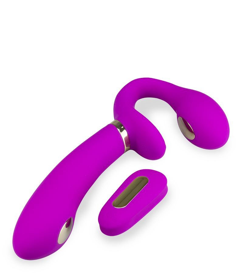 Strapon vibrant avec électrostimulation Authority