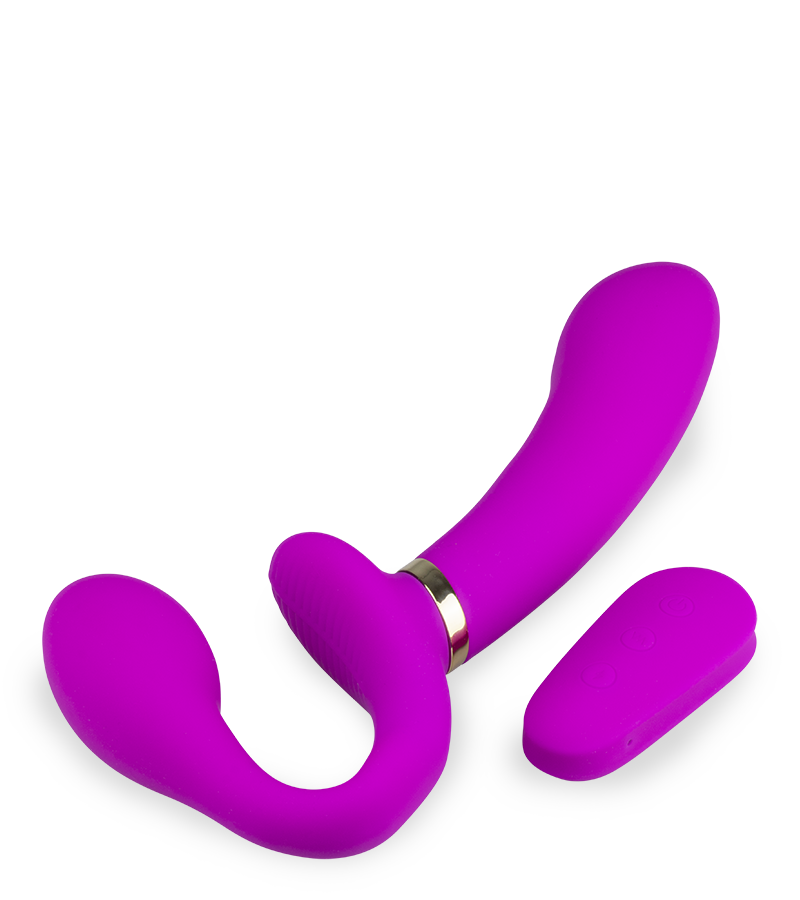 Strapon vibrant avec électrostimulation Authority