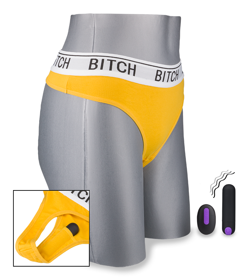 String avec stimulateur vibrant télécommandé