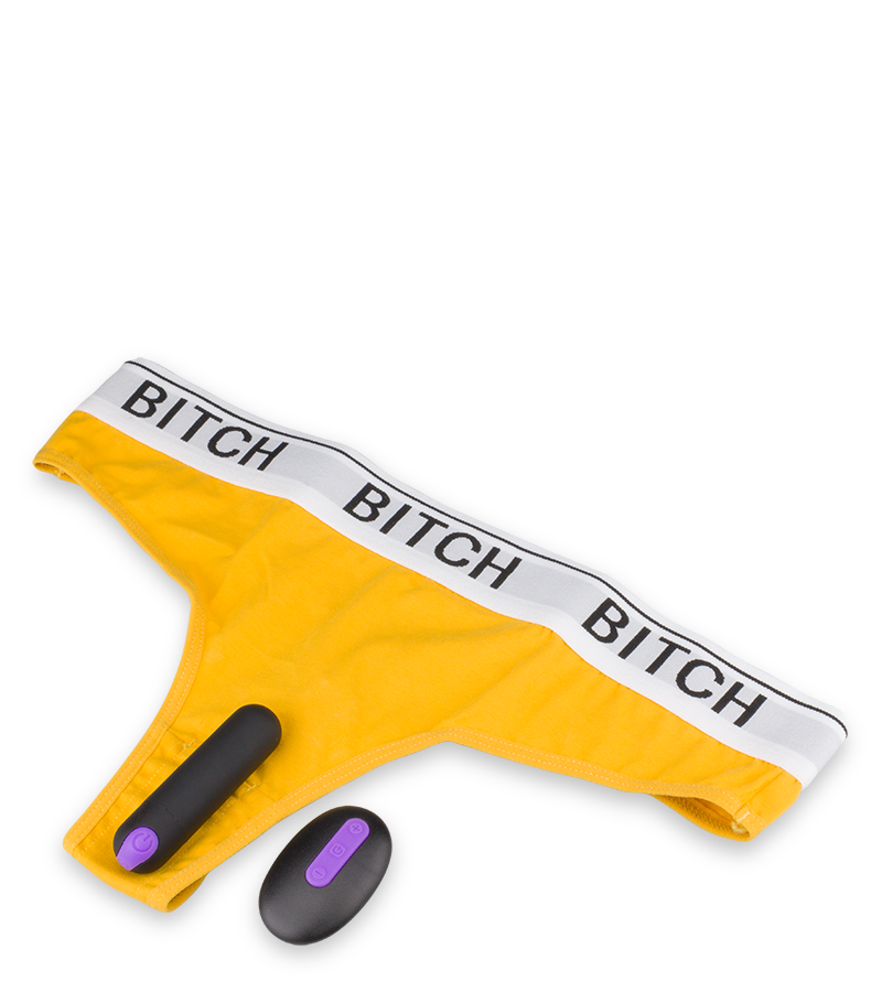 String avec stimulateur vibrant télécommandé