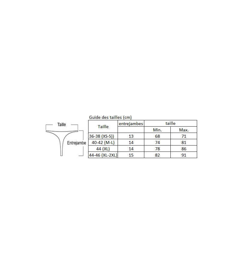 String porte-jarretelles Ă  dentelle fine