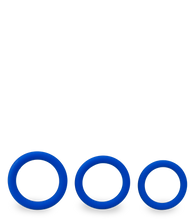 Charger l'image dans la galerie, Trio d'anneaux péniens en silicone médical Raven