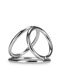 Charger l'image dans la galerie, Triple cockring en inox Holdy