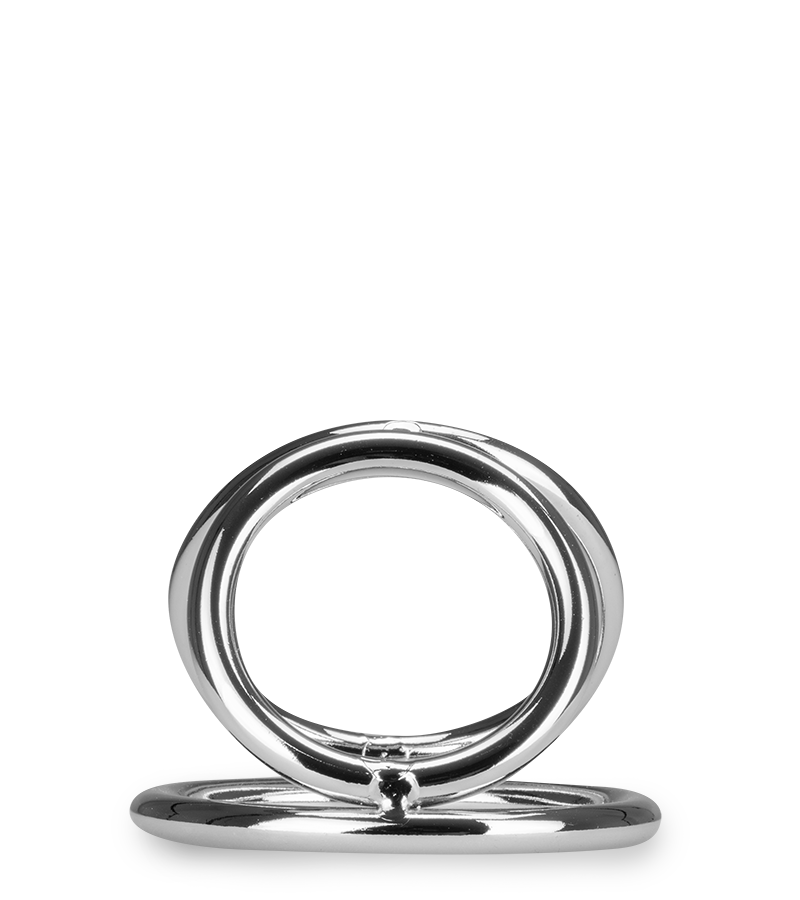Triple cockring en inox Holdy
