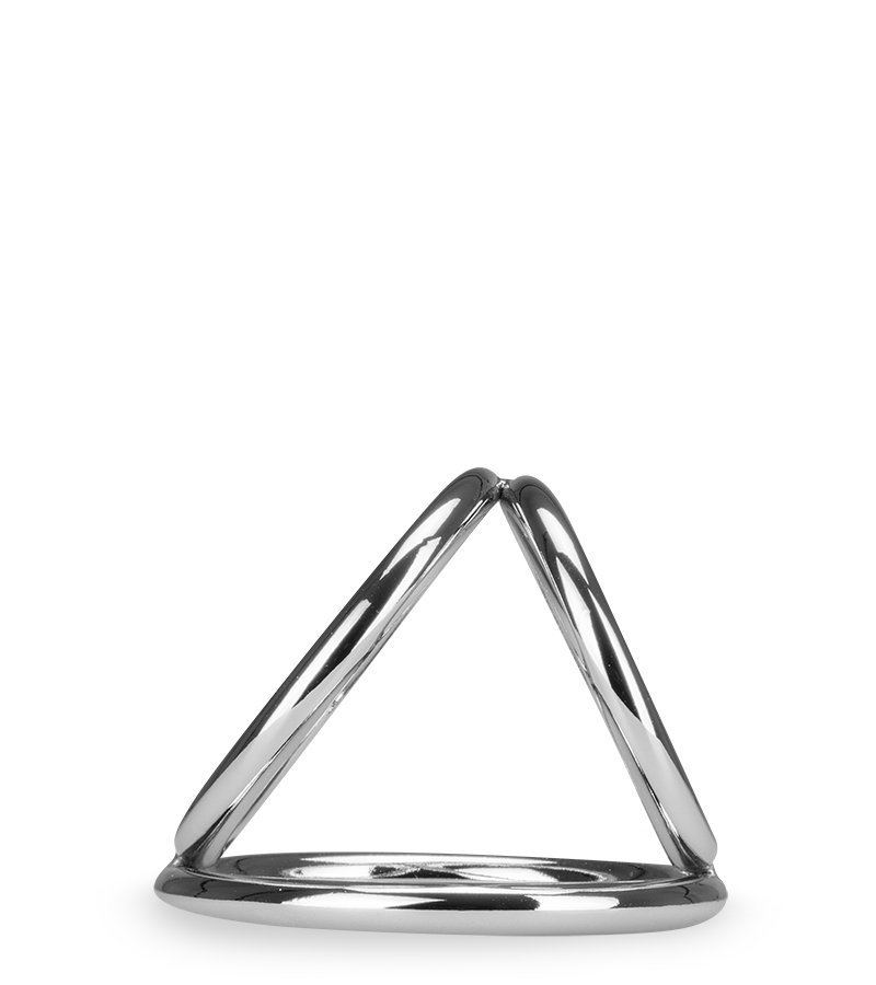 Triple cockring en inox Holdy