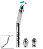Triple embout de douche plug anal enema courbé