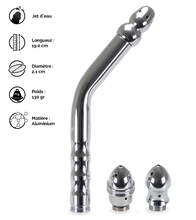 Charger l'image dans la galerie, Triple embout de douche plug anal enema courbé
