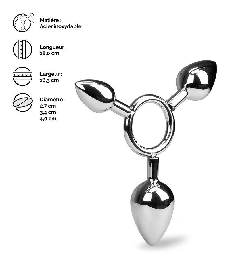 Triple plug anal Pepper