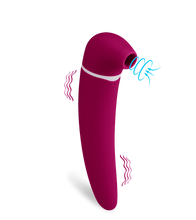 Charger l'image dans la galerie, Vibro aspire clitoris et gode vibrant USB