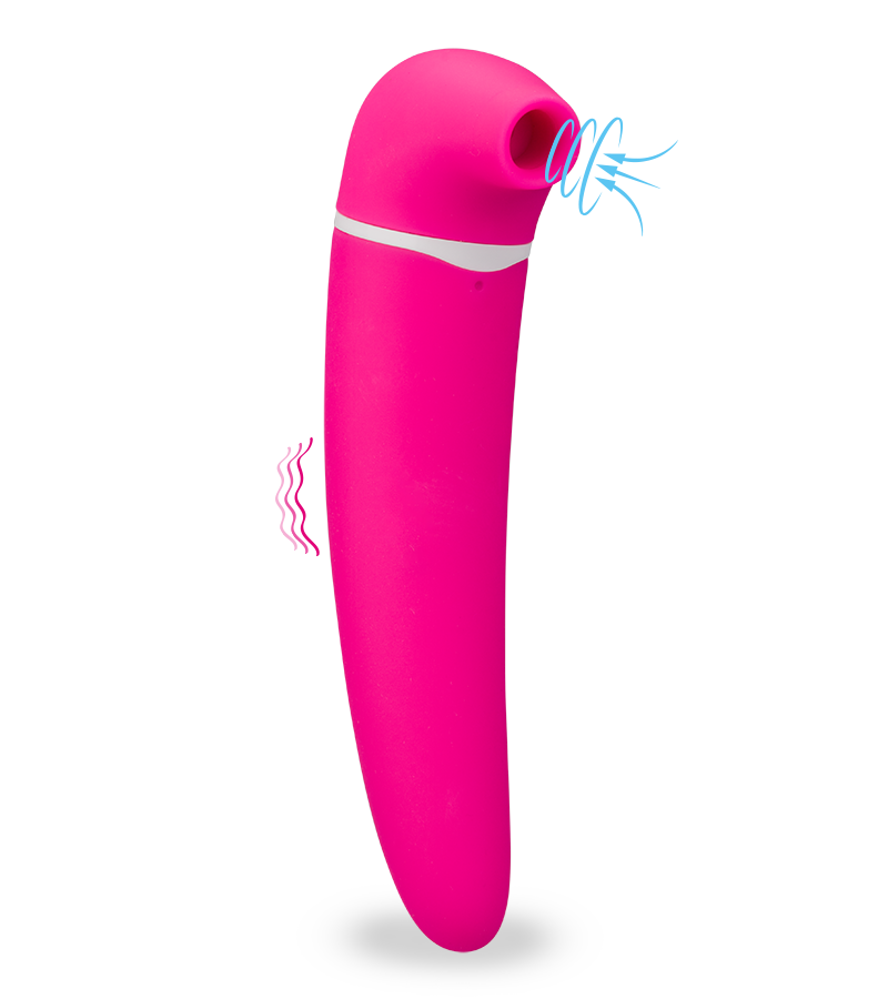 Vibro aspire clitoris et gode vibrant USB