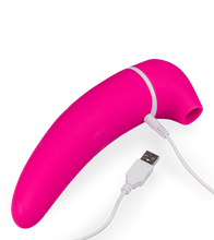 Charger l'image dans la galerie, Vibro aspire clitoris et gode vibrant USB