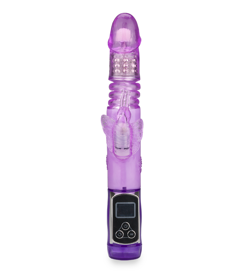 Vibro rabbit Butterfly va-et-vient rotatif LCD