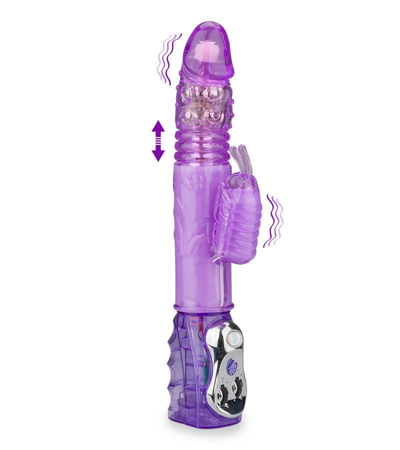 Vibro rabbit va-et-vient Butterfly XL
