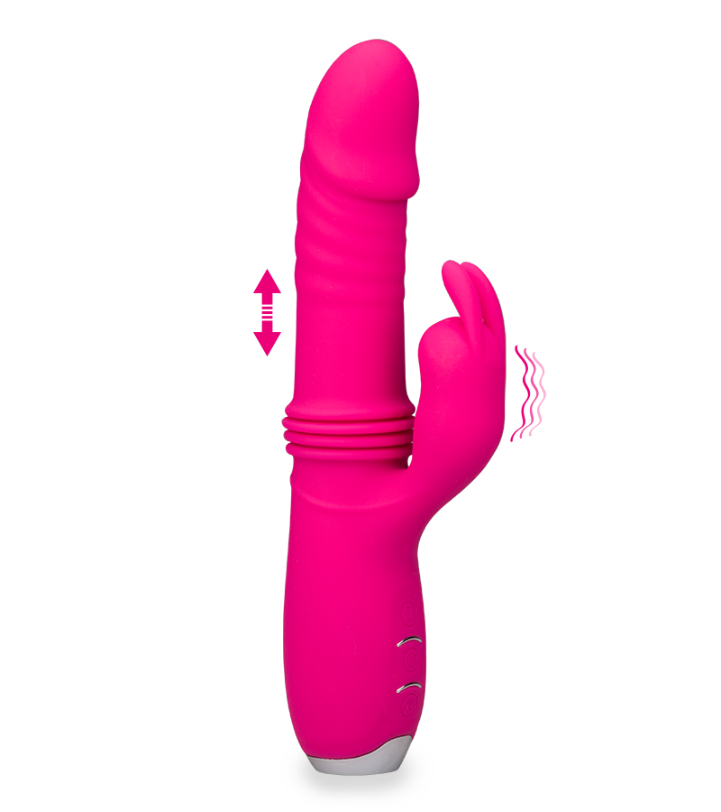 Vibro rabbit va-et-vient USB 12 vitesses
