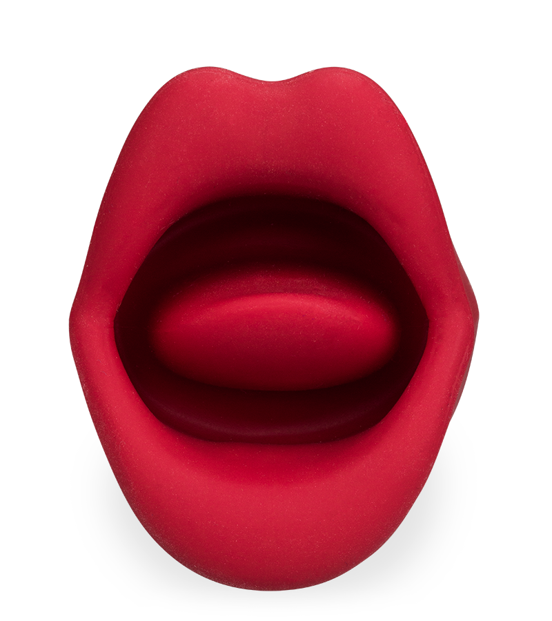 Vibromasseur 2-en-1 avec bouche et langue vibrante Sweet Kiss