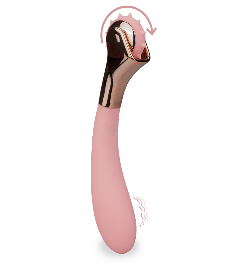 Vibromasseur avec roulette de Wartenberg