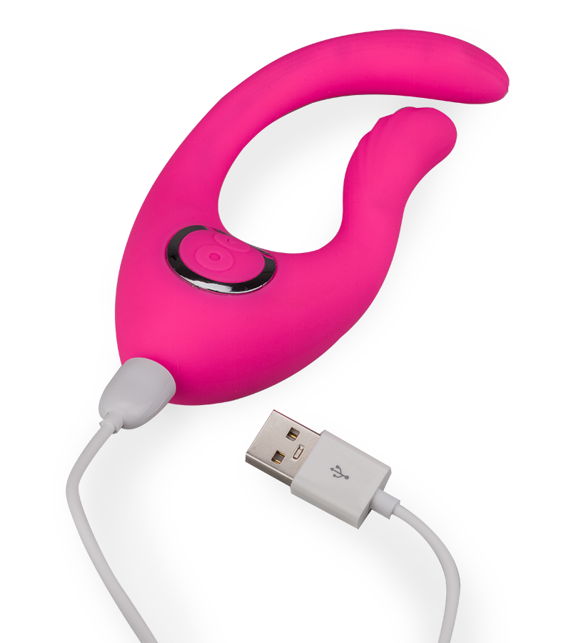 Vibromasseur clitoris courbé 12 modes USB magnetic