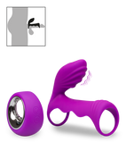 Vibromasseur couple avec cockring télécommandé 12 modes