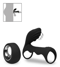Charger l'image dans la galerie, Vibromasseur couple avec cockring télécommandé 12 modes