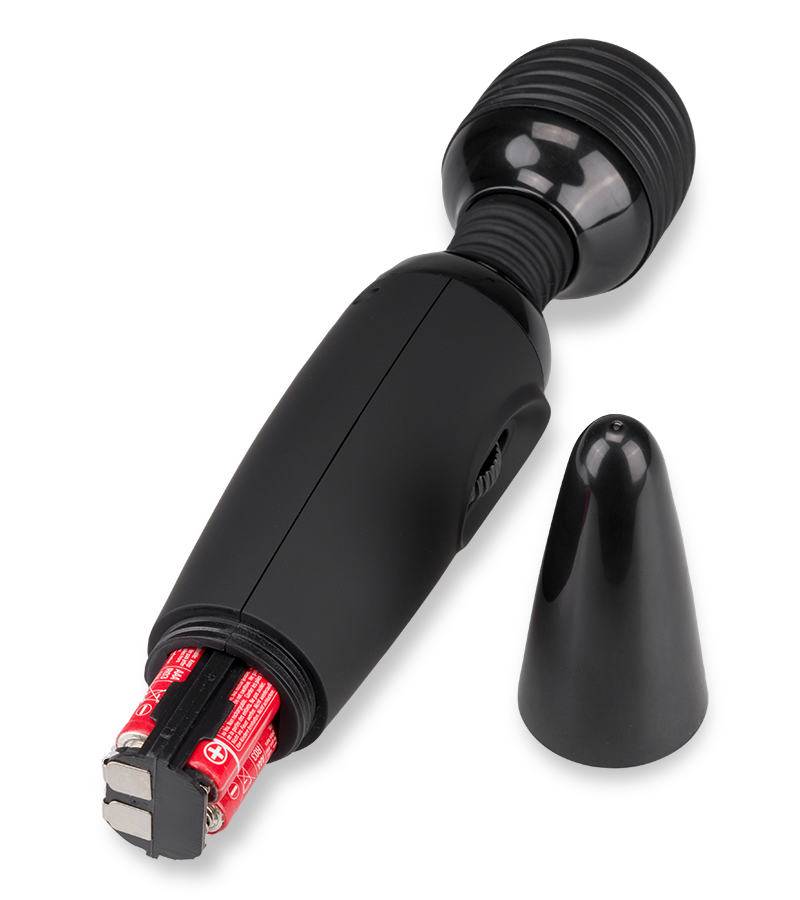 Vibromasseur Fantasy Wand black 2 embouts
