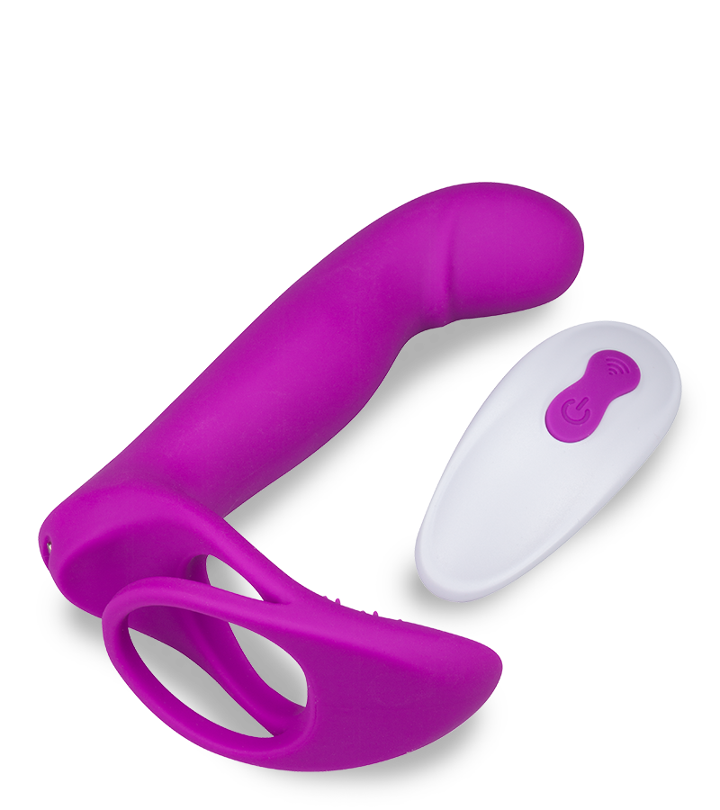 Vibromasseur multifonctions avec anneau cockring Poly
