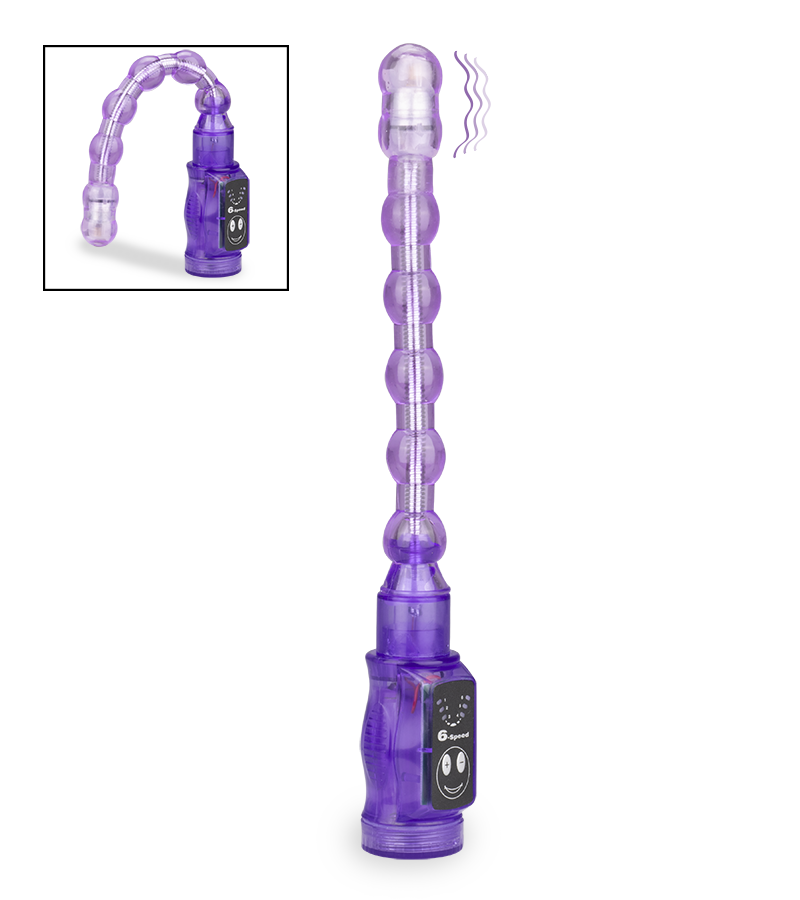 Vibromasseur plug anal flexible