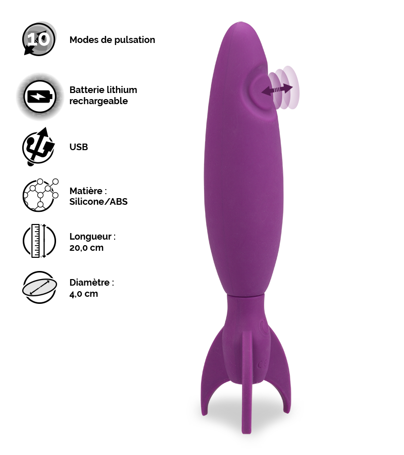 Vibromasseur pulsatif Eclipse