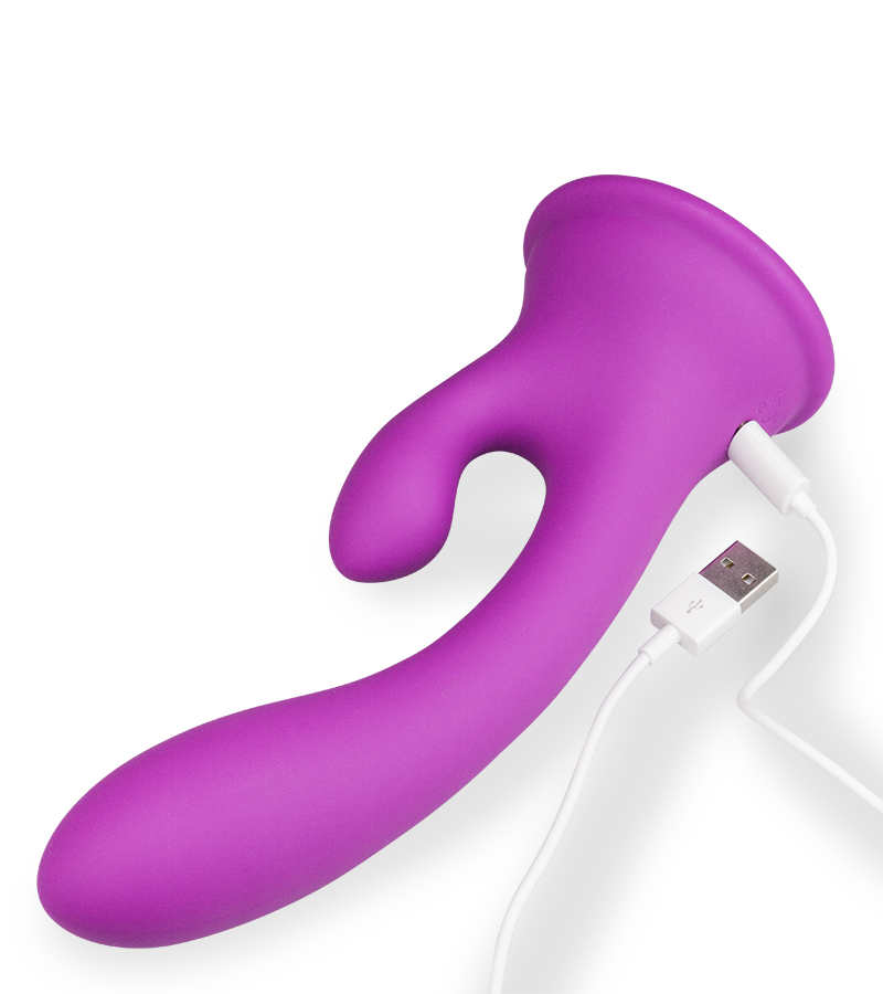 Vibromasseur rabbit Ă  ventouse Cuddly