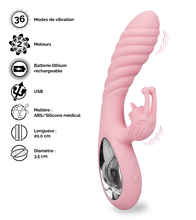 Charger l'image dans la galerie, Vibromasseur rabbit Crazy Snail