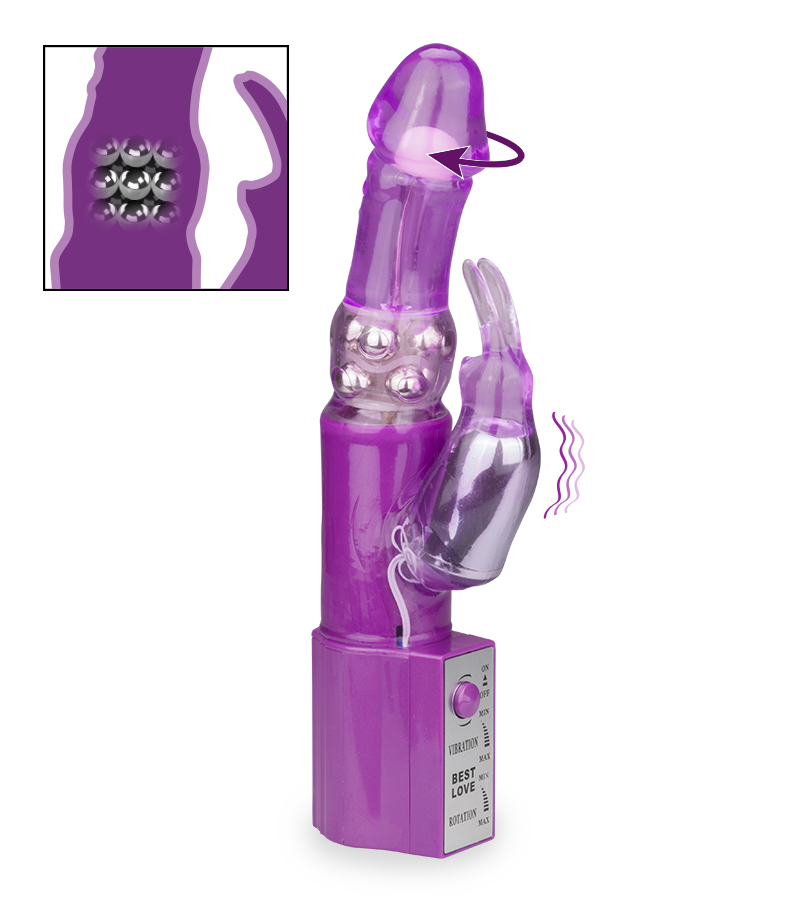 Vibromasseur rabbit Magic Beads